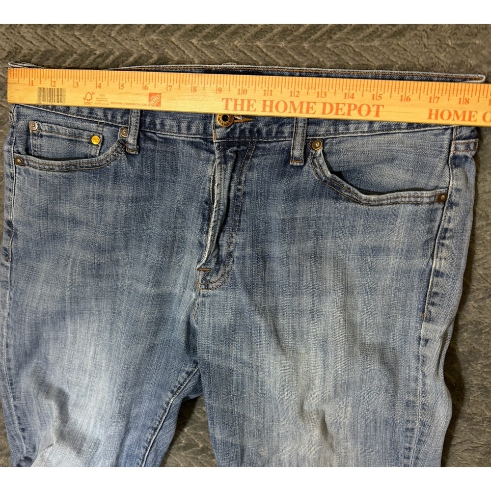 Lucky Brand 361 Straight Jeans Men 36x34/Fit 36x32 Medium Wash Faded Distressed - Picture 8 of 16